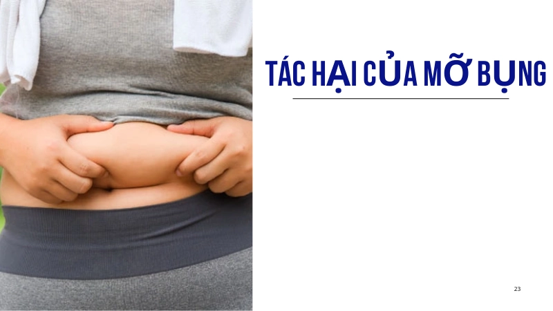 Tác động xấu của mỡ bụng tới sức khỏe