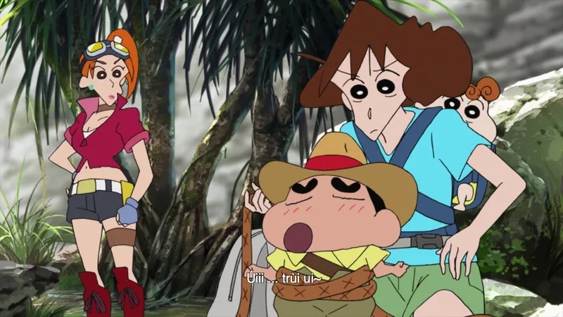 Hình ảnh cu Shin cậu bé bút chì rất sinh động.