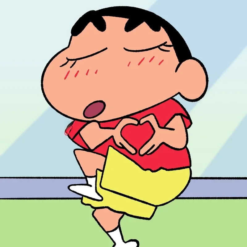 Ảnh cu Shin cute nhìn là thấy dễ thương.