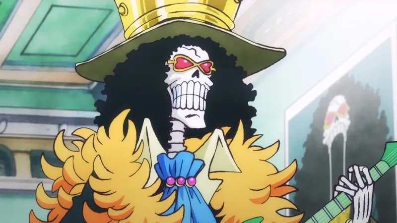 Brook One Piece memes phù hợp dùng giải trí hằng ngày.