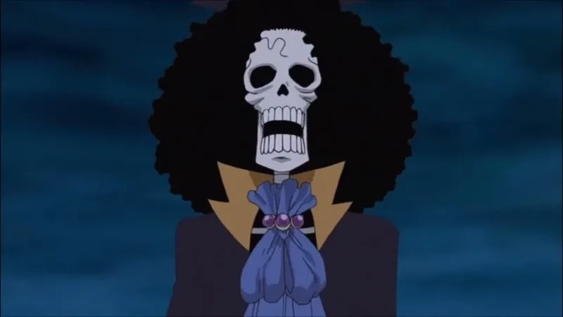 Brook meme hài hước đúng chất nhân vật.