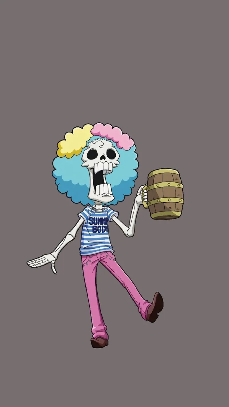 Brook memes được cộng đồng One Piece chia sẻ nhiều.