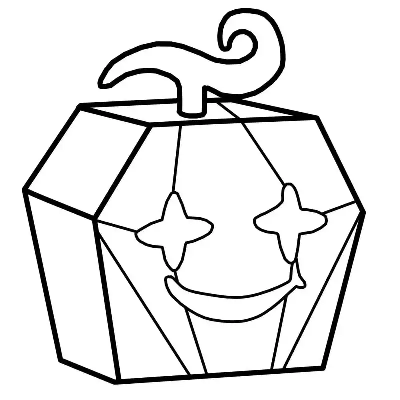 Tranh tô màu Buddha Blox Fruits mạnh mẽ.