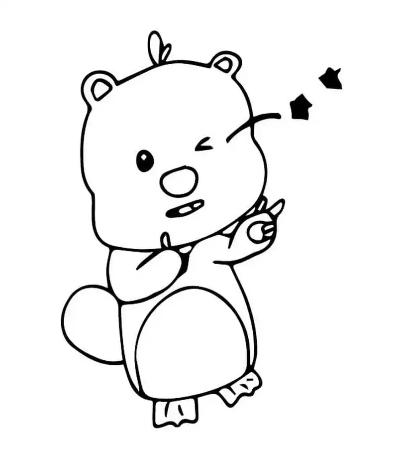 Tranh tô màu Loopy cho trẻ em đơn giản, phù hợp nhiều độ tuổi.