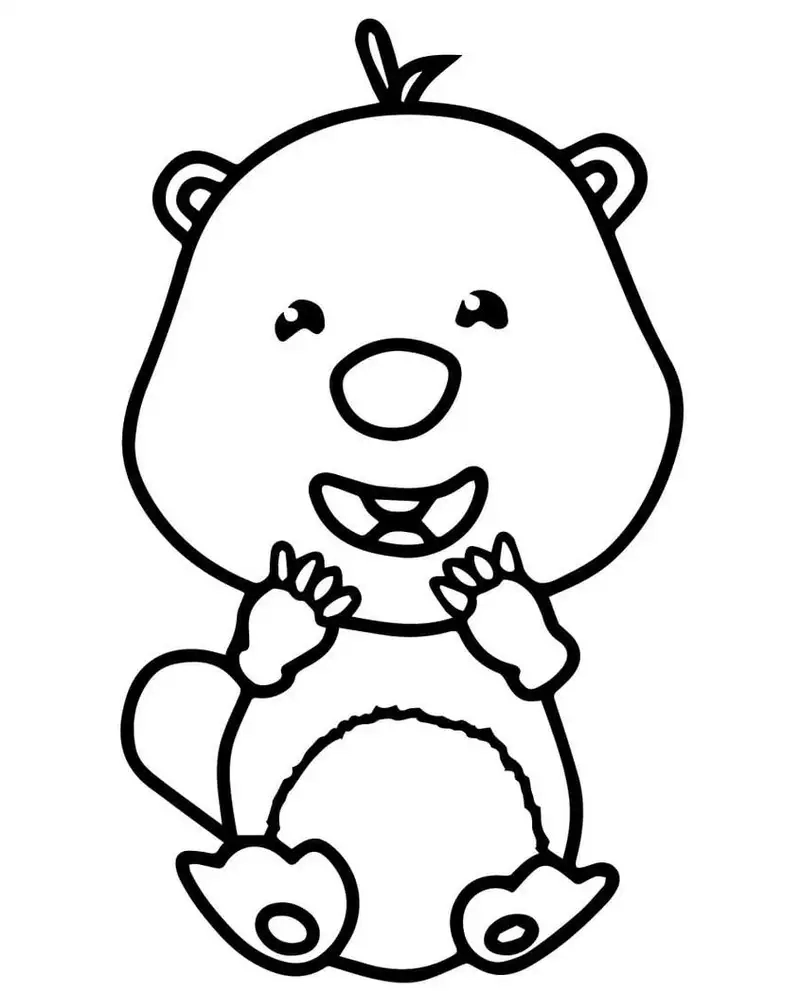 Tranh tô màu Loopy cho bé với hình ảnh dễ thương, dễ tô.