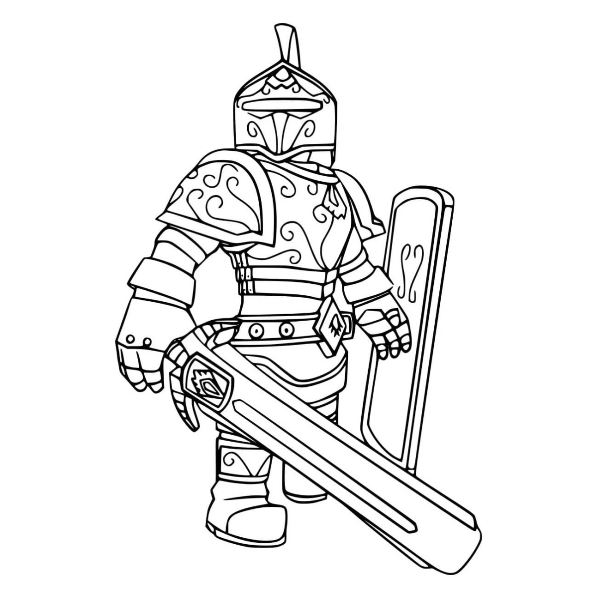 Tranh tô màu Roblox cho bé gái dễ thương và đáng yêu.