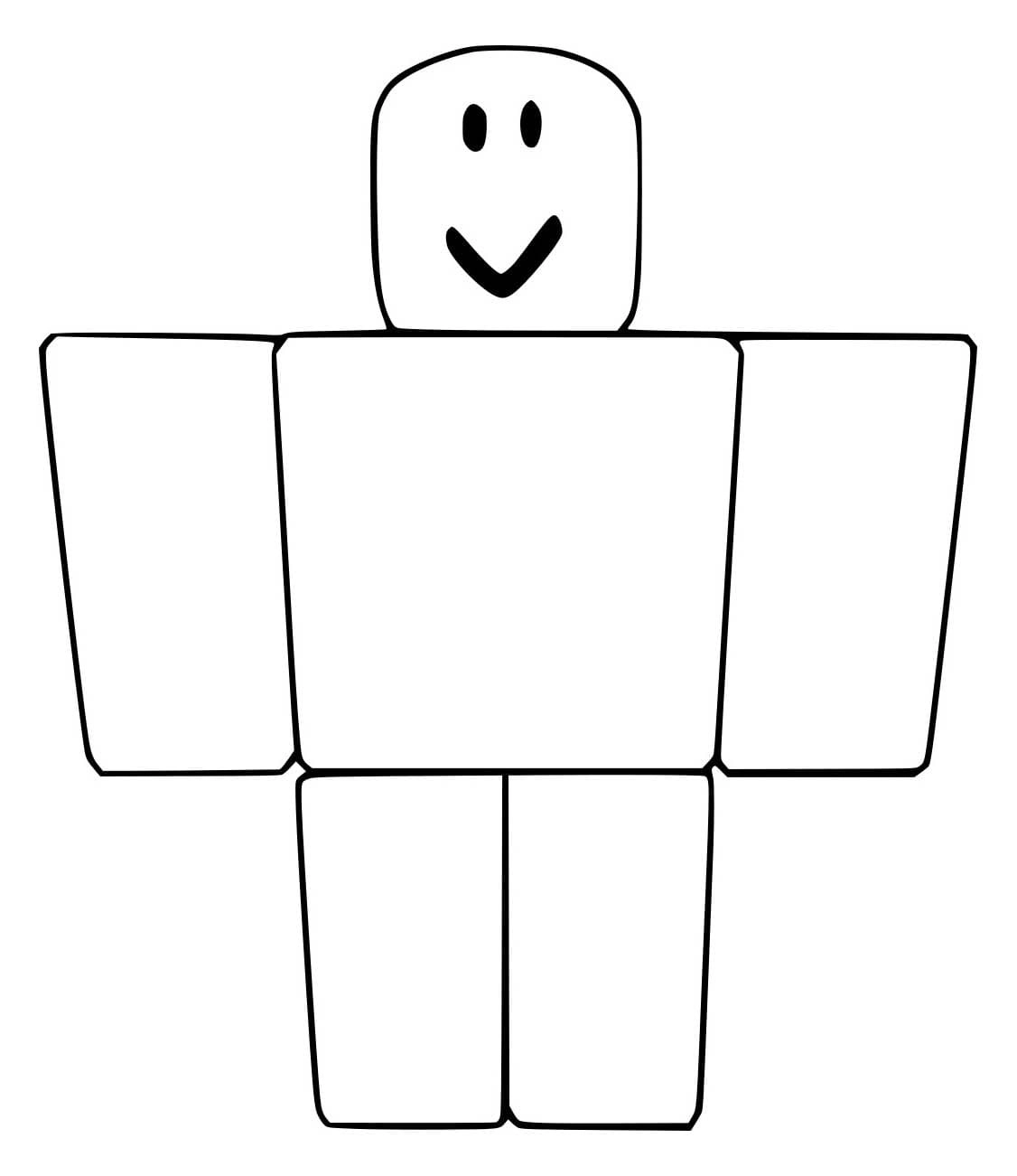 Tranh tô màu Roblox nhân vật quen thuộc, bé rất thích.