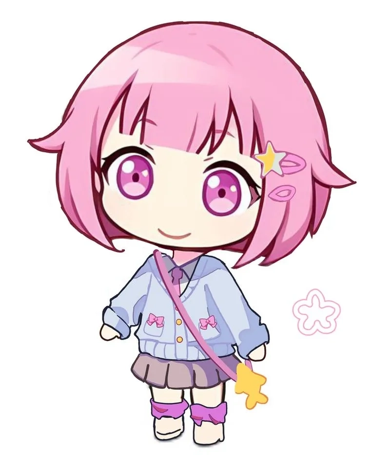 Phụ kiện túi xách xinh xắn với móc khóa emu chibi keychain sắc nét.