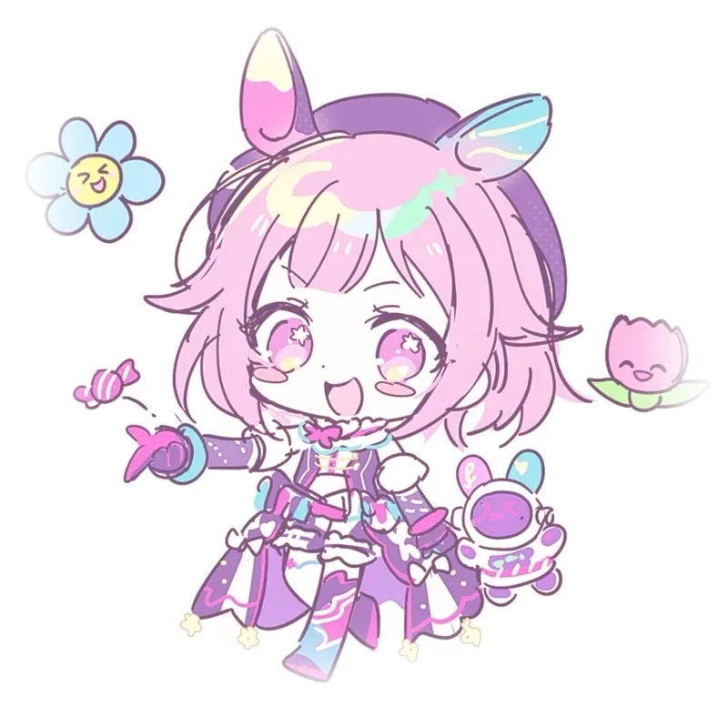 Phong cách thiết kế đậm chất Nhật Bản của nhân vật kawaii emu chibi.