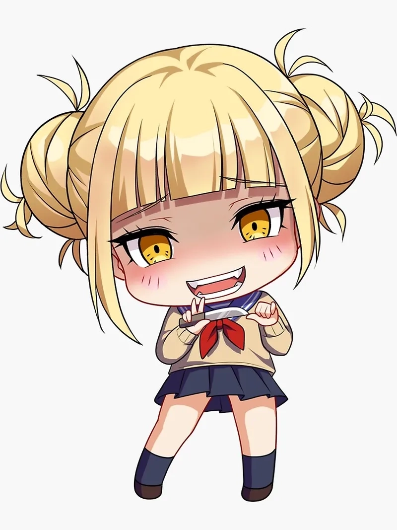 Ngắm nhìn tạo hình nhỏ nhắn và tinh nghịch của Himiko Toga chibi.